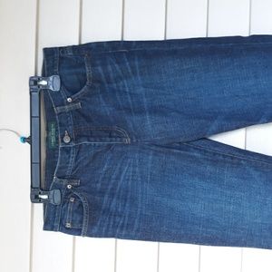 Ralph Lauren jeans green label wide leg like new! Size 10